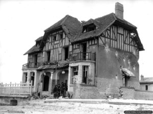 La villa "Denise et Roger" à Bernières sur Mer, baptisée la "Maison des Canadiens" à Bernières-sur-Mer. Photo : IWM