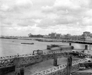 Vue du port de Cherbourg. Photo : US National Archives