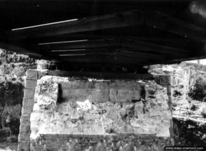 Le viaduc de la ligne de chemin de fer Caen-Lamballe sur la Soulle dans le secteur de Coutances. Photo : US National Archives