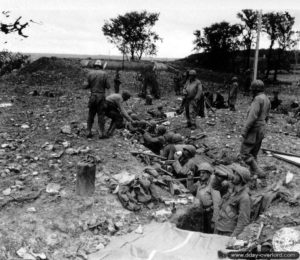 Secteur de la 79ème division d’infanterie américaine dans la région de Cherbourg. Photo : US National Archives