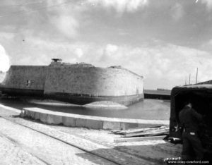 Le fort des Flamands à Cherbourg. Photo : US National Archives