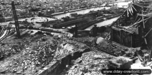 Vue de Cherbourg depuis le fort du Roule. Photo : US National Archives