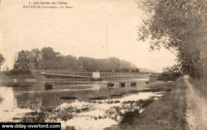 Carte postale du pont de Ranville avant la guerre. Photo : DR