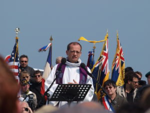 Colleville-Montgomery – Commémorations 2013 – Inauguration de la statue de Bill Millin. Photo : D-Day Overlord