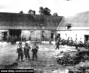 L'hôpital de campagne du 505th PIR installé près de la DZ "O" à Neuville-au-Plain. Photo : US National Archives