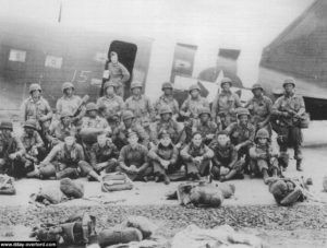 Team 1 des Pathfinders du 507th PIR (stick 15). Photo : US National Archives