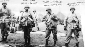 Le stick de John Steele (2nd Battalion, 505th PIR, 82nd Airborne Division) pendant l'entraînement en Angleterre. Photo : US National Archives