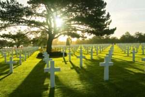 Cimetière militaire américain de Colleville-sur-Mer. Photo (2016) : D-Day Overlord