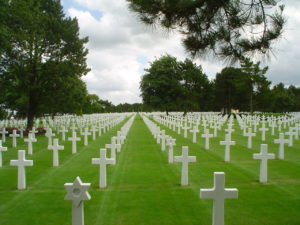 Cimetière militaire américain de Colleville-sur-Mer. Photo (2003) : D-Day Overlord