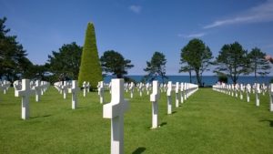 Cimetière militaire américain de Colleville-sur-Mer. Photo (2015) : D-Day Overlord