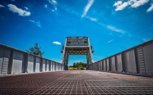 Le pont d'origine de Bénouville, exposé au musée Airborne de Ranville. Photo (2018) : D-Day Overlord