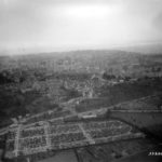 Vue aérienne de la ville Avranches en 1944. Photo : US National Archives