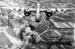 Des Douglas A20 G Havoc du 416th Bomb Group en mission de bombardement en France le 6 juin 1944. Photo : US National Archives