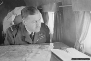 Chief Air Marshal Sir Trafford Leigh-Mallory aboard a Douglas C-47 on June 14, 1944. Photo: IWM