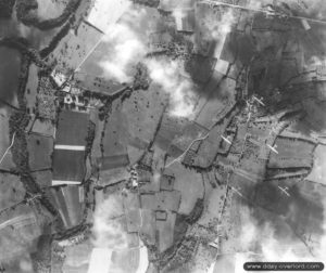 Vue aérienne d’un bombardement allié en Normandie le 12 juin 1944. Photo : IWM