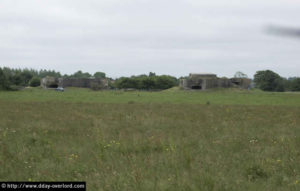 Vue général de la batterie d'Azeville et des casemates modèle R650. Photo (2005) : D-Day Overlord