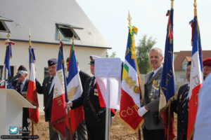 71ème anniversaire du débarquement de Normandie - Photos de Saint-Aubin-d’Arquenay – 2015. Photo : Roger Fidelin