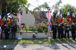 71ème anniversaire du débarquement de Normandie - Photos de Saint-Aubin-d’Arquenay – 2015. Photo : Roger Fidelin