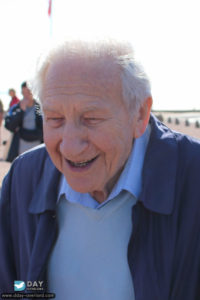 Le vétéran Bernard Dargols au 71ème anniversaire du débarquement de Normandie – Saint-Laurent-sur-Mer – Omaha Beach – 2015