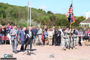 Le vétéran Bernard Dargols au 71ème anniversaire du débarquement de Normandie – Saint-Laurent-sur-Mer – Omaha Beach – 2015