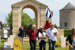 71ème anniversaire du débarquement de Normandie - Ranville – Cimetière militaire – 2015. Photo : Roger Fidelin