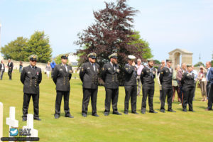 71ème anniversaire du débarquement de Normandie - Ranville – Cimetière militaire – 2015. Photo : Roger Fidelin