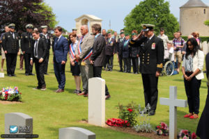 71ème anniversaire du débarquement de Normandie - Ranville – Cimetière militaire – 2015. Photo : Roger Fidelin