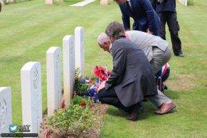 71ème anniversaire du débarquement de Normandie - Ranville – Cimetière militaire – 2015. Photo : Roger Fidelin