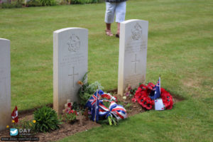 71ème anniversaire du débarquement de Normandie - Ranville – Cimetière militaire – 2015. Photo : Roger Fidelin