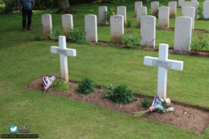 71ème anniversaire du débarquement de Normandie - Ranville – Cimetière militaire – 2015. Photo : Roger Fidelin