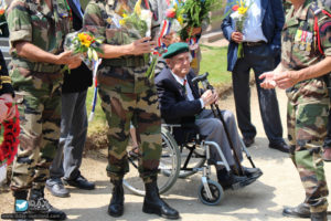 71ème anniversaire du débarquement de Normandie - Ranville – Cimetière militaire – 2015. Photo : Roger Fidelin