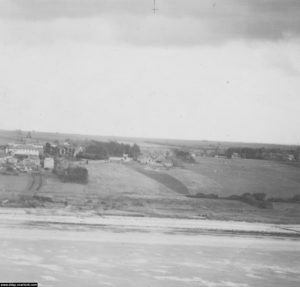 Photo aérienne du secteur King Green vers le Mont Fleury datant de novembre 1943 et réalisée à basse altitude pour éviter la défense antiaérienne allemande. Photo : IWM