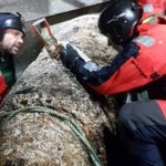 Mine allemande "Bombenmine 1000kg", BM 1000" retrouvée au large de Grandcamp-Maisy