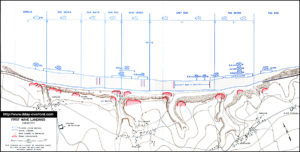 Plan d’assaut de la 1ère vague américain à Omaha Beach. Photo : D-Day Overlord