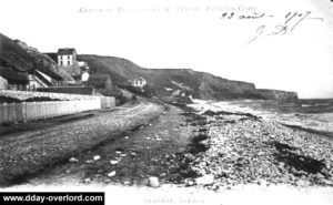 Carte postale de Vierville-sur-Mer datant des années 1900. Photo : DR