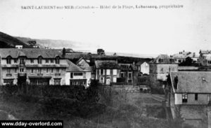 Carte postale de Saint-Laurent-sur-Mer datant des années 1910. Photo : DR