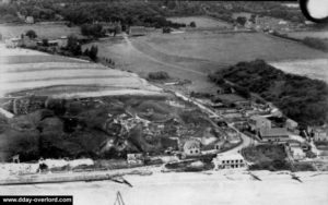 Photo aérienne de Vierville-sur-Mer le 30 juin 1943. Photo : US National Archives