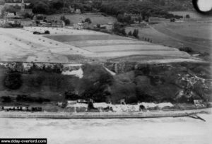 Photo aérienne de Vierville-sur-Mer le 30 juin 1943. Photo : US National Archives