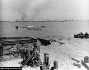 Dégâts de la tempête du 19 au 21 juin 1944. Photo : US National Archives