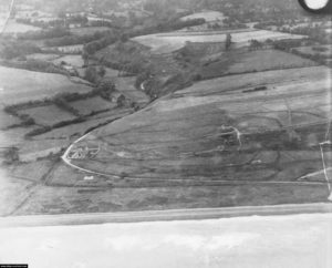 Photo aérienne de Colleville-sur-Mer le 30 juin 1943. Photo : US National Archives