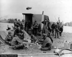 Les Seabees (abeilles des mers), ouvriers du port artificiel. Photo : US National Archives