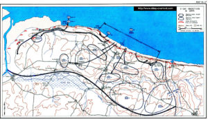 Objectifs du 6 juin 1944 à Omaha Beach en Normandie. Photo : D-Day Overlord