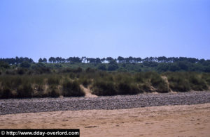 Vue du secteur Dog à Omaha Beach (Colleville-sur-Mer). Photo : D-Day Overlord