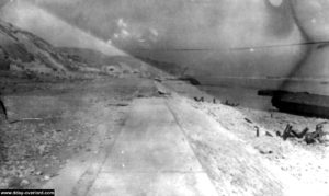 Vue du point d'appui Wn 72 de Vierville-sur-Mer après-guerre. Photo : US National Archives