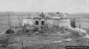 Un bâtiment de la batterie d’Azeville camouflé en habitation civile, après-guerre. Photo : DR