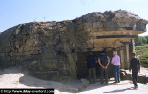 Casemate modèle 694 de la Pointe du Hoc, encore en construction le Jour-J. Photo : D-Day Overlord