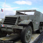 Half-track M3 de la 2e DB française à Saint-Martin-de-Varreville à Utah Beach. Photo : D-Day Overlord