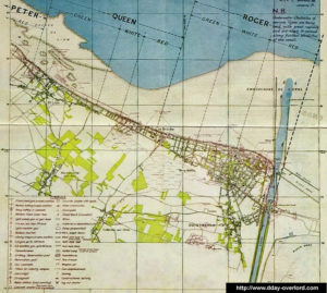 Plan général de la plage de Sword Beach en Normandie. Photo : D-Day Overlord