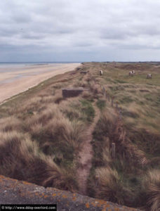 Le secteur initialement prévu pour le débarquement d'Utah Beach, aux Dunes-de-Varreville. Photo : D-Day Overlord