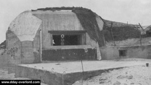 Une casemate pour pièce antichar à Utah. Photo : US National Archives